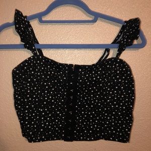Cropped corset style star top